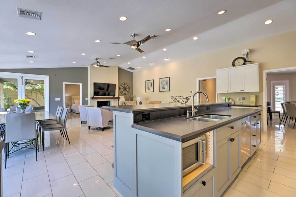 Fully Equipped Kitchen | Stainless Steel Appliances | Ceiling Fans