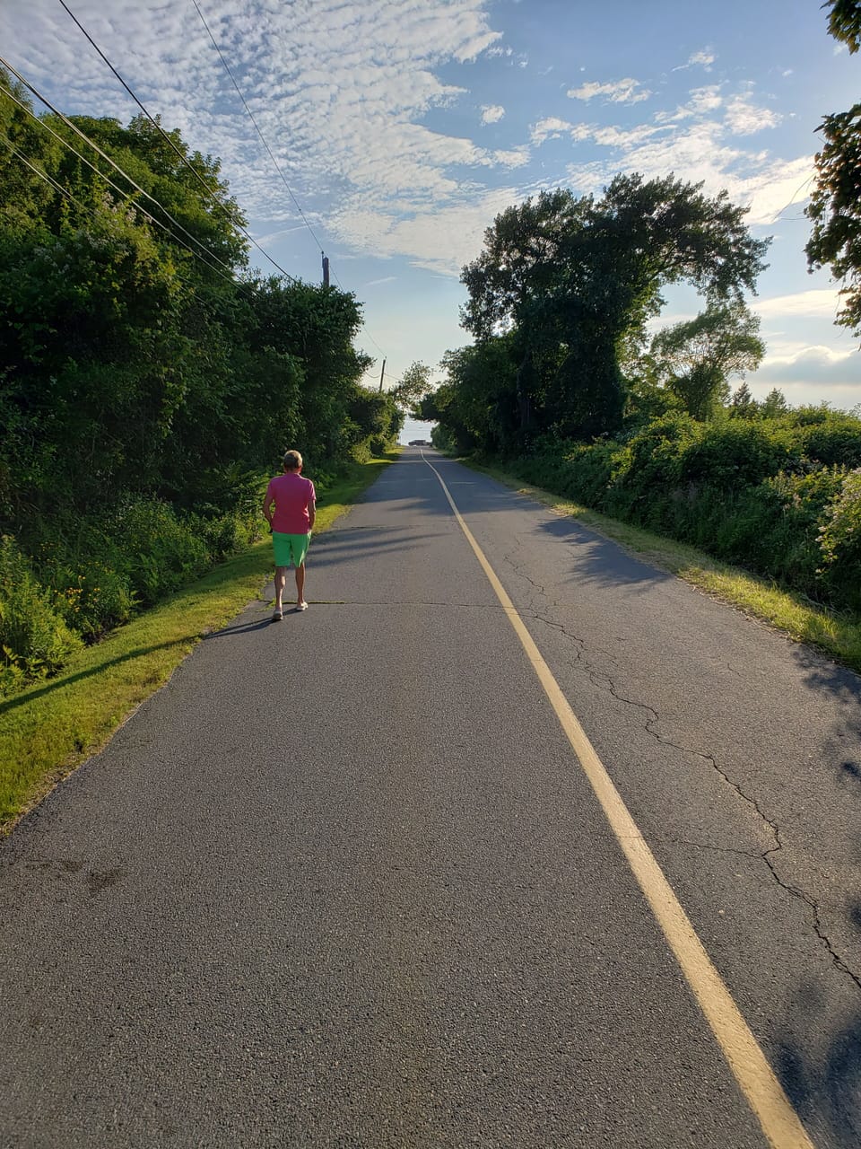 A stroll down the lane is nice.