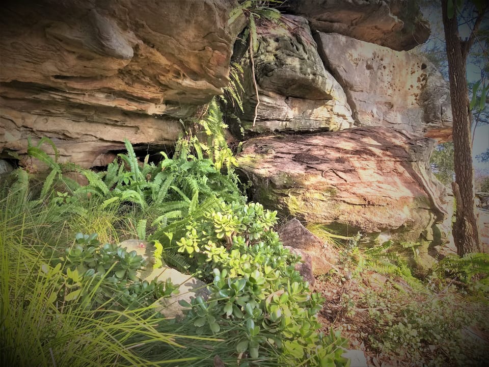 Rocscapes adjacent to the parking