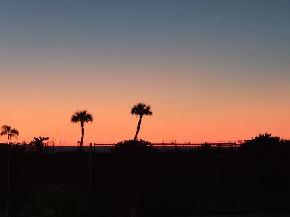 Beautiful sunset views of the Gulf from your home away from home.