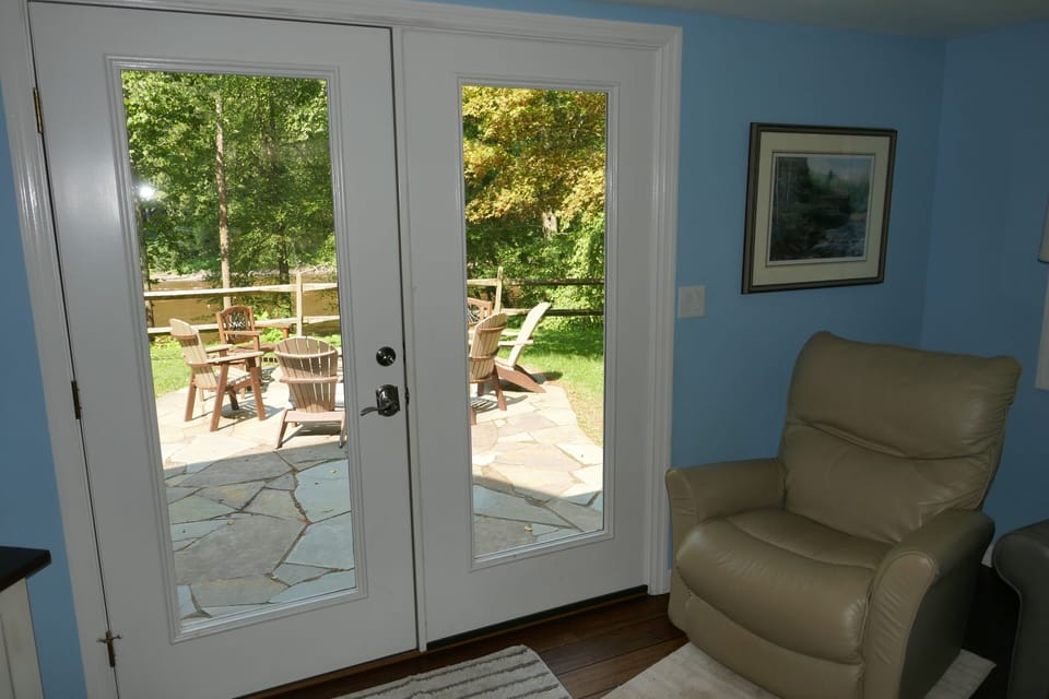 Beautiful creek views from TV room too!