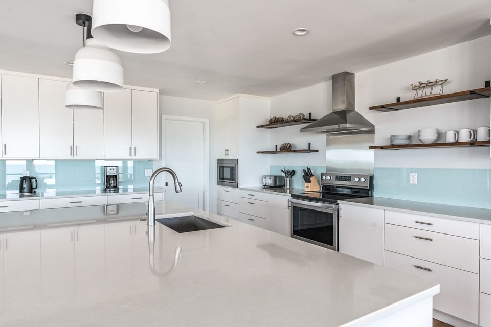 Kitchen with door to walk-in pantry