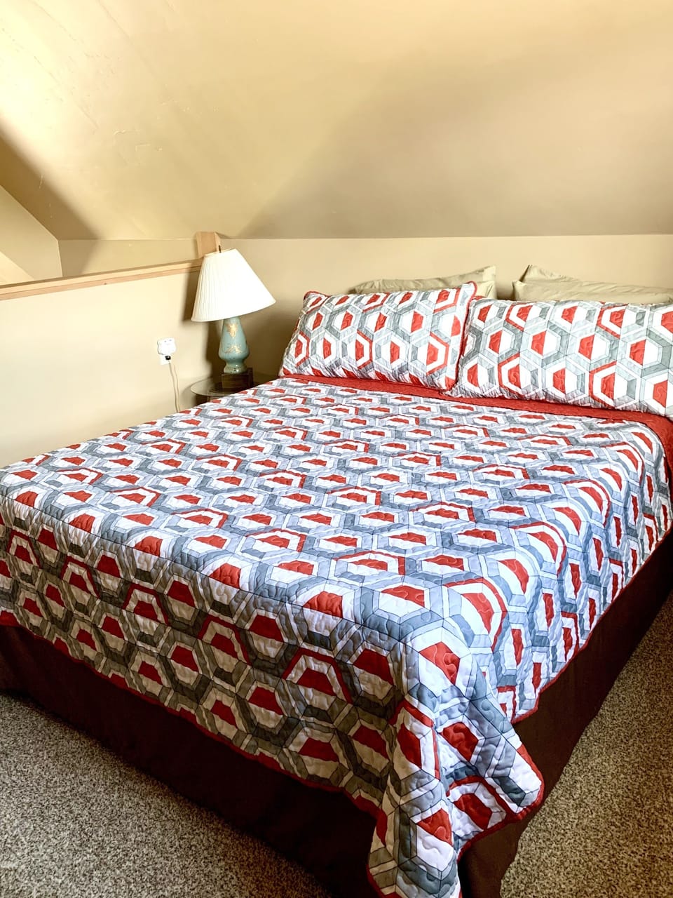 lofted bedroom