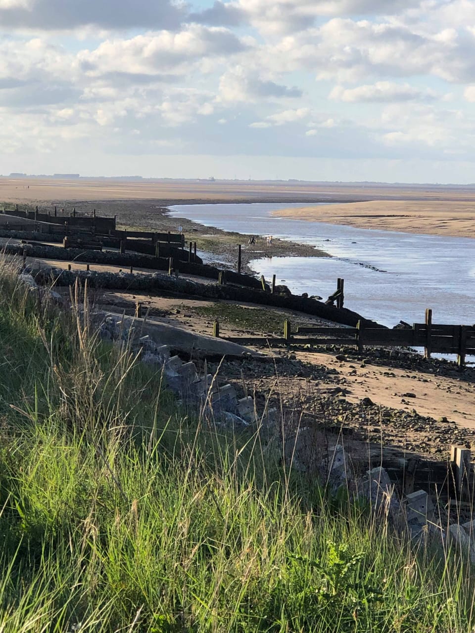 Enjoy a walk along the sea bank at Cleethorpes