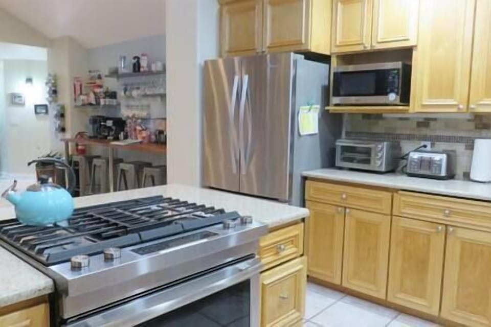 Completely stocked kitchen