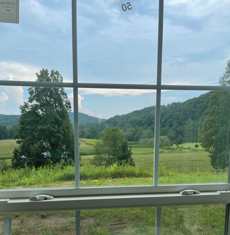 View from master bath 