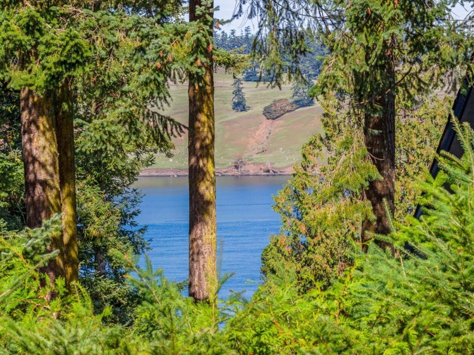 Peak a boo view of Spiden Island from expansive back deck