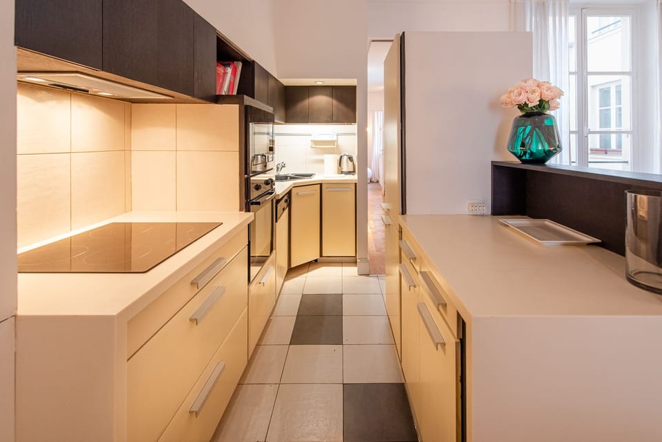 Kitchen is equipped