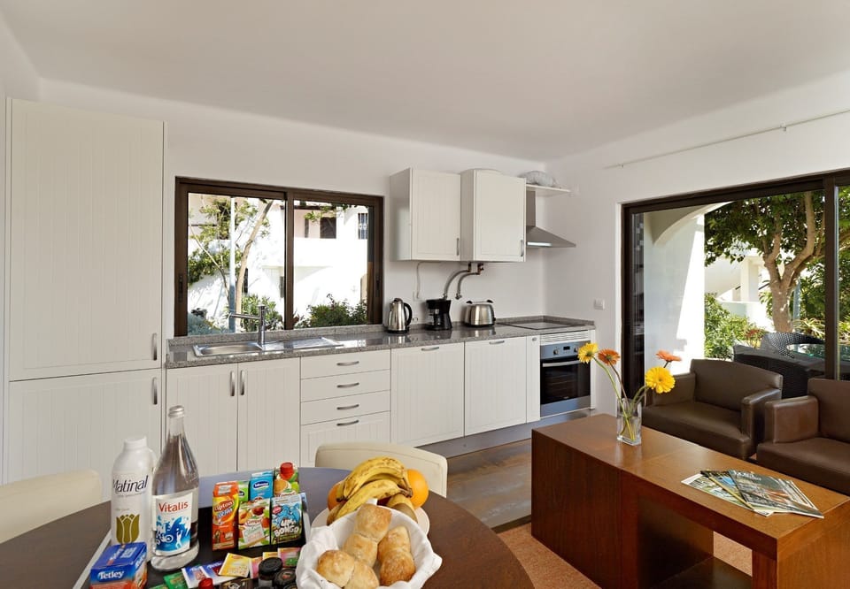 Prepare a small meal in your kitchenette.