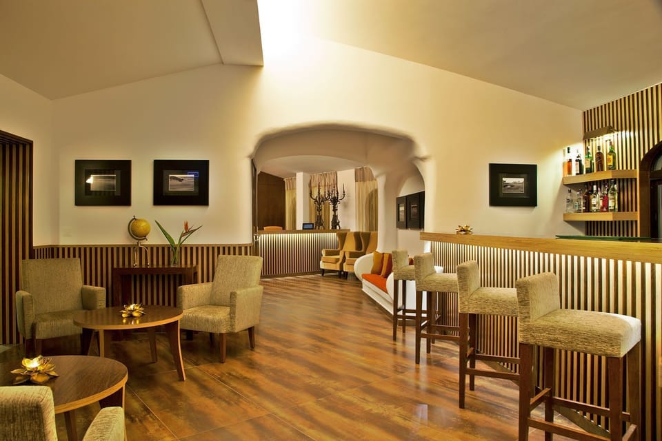 Enjoy a drink in the on-site bar.