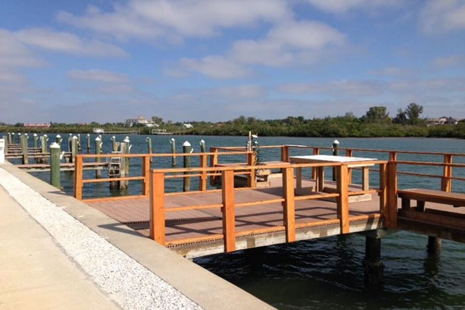 Fishing and viewing docks off the Inter-coastal waterway