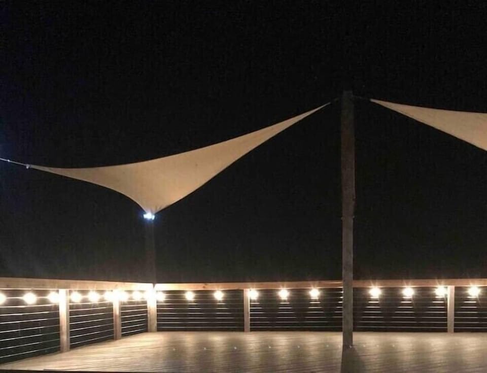 Enjoy the deck at night with these lights or turn them off and enjoy the stars!