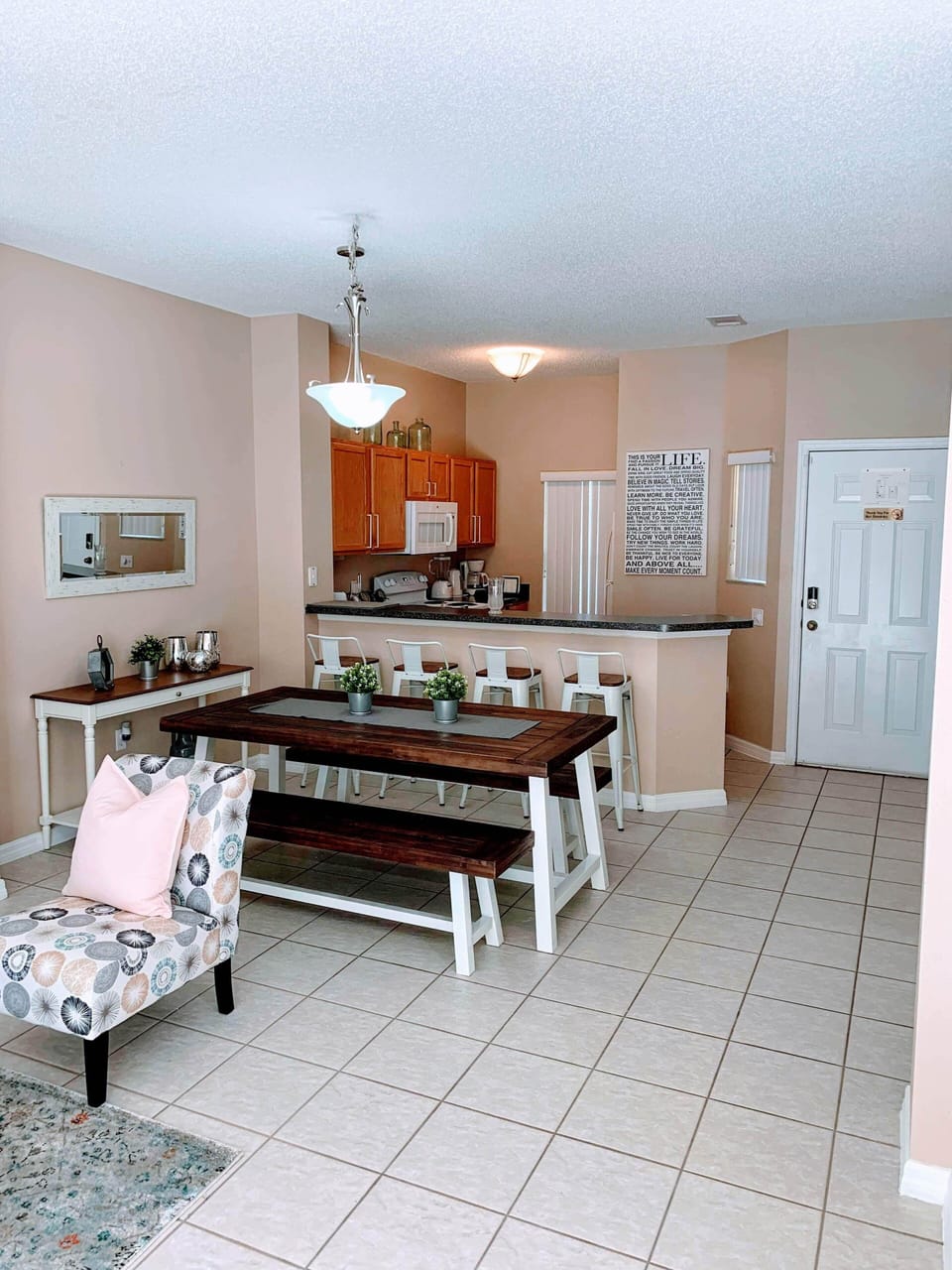 Dining and kitchen view
