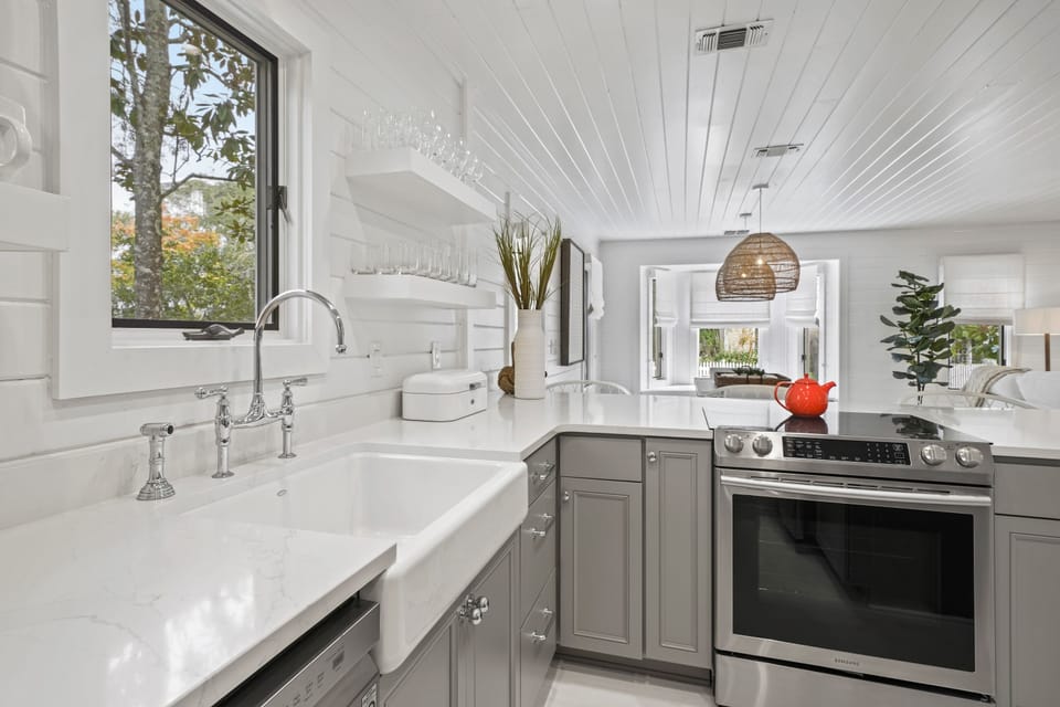 KITCHEN ALTERNATE VIEW  WITH STAINLESS STEEL APPLIANCES