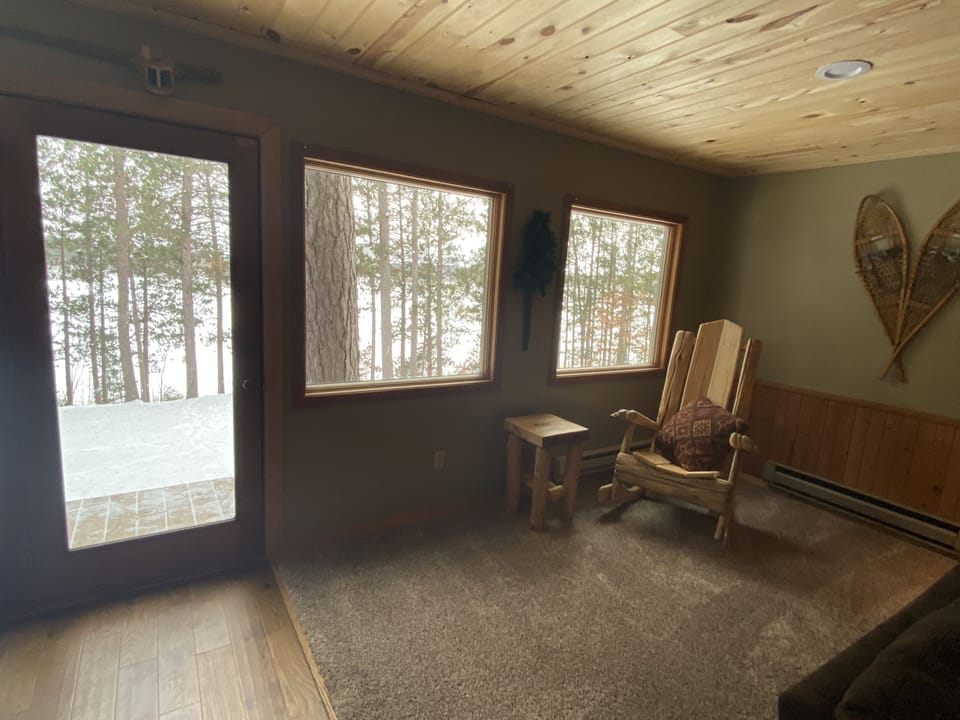 An area to take in the beauty of Lake Sibley and relax.