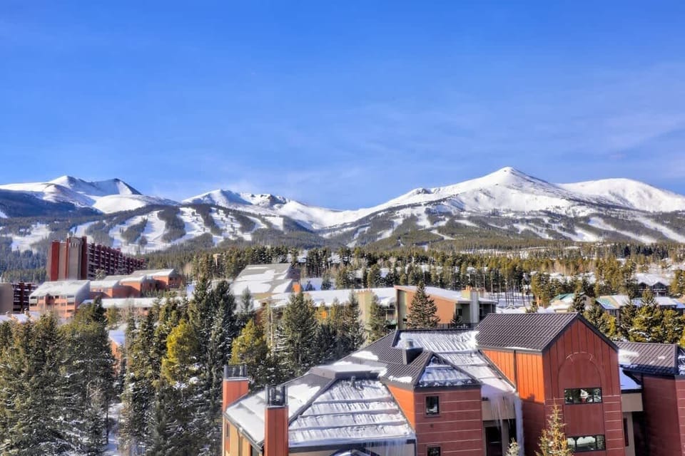 View from the unit.  Amazing slopeside views of Breckenridge