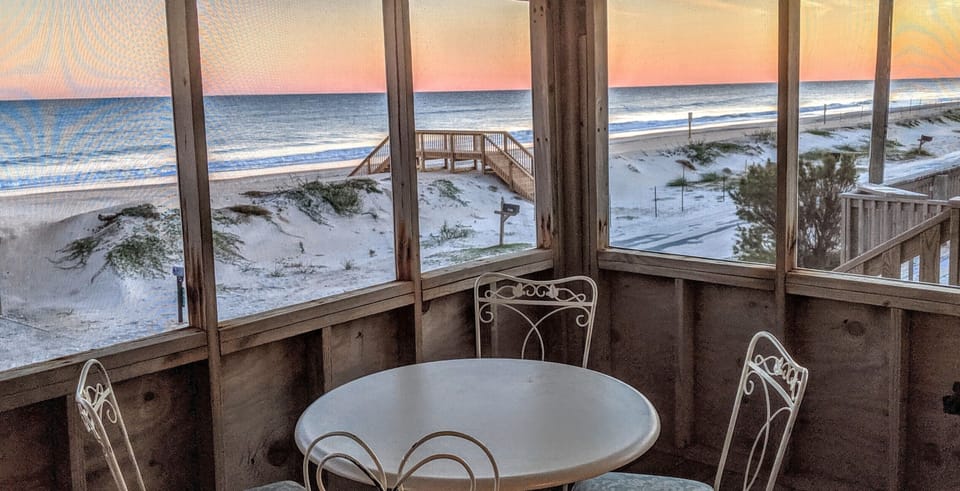 Have breakfast by the ocean