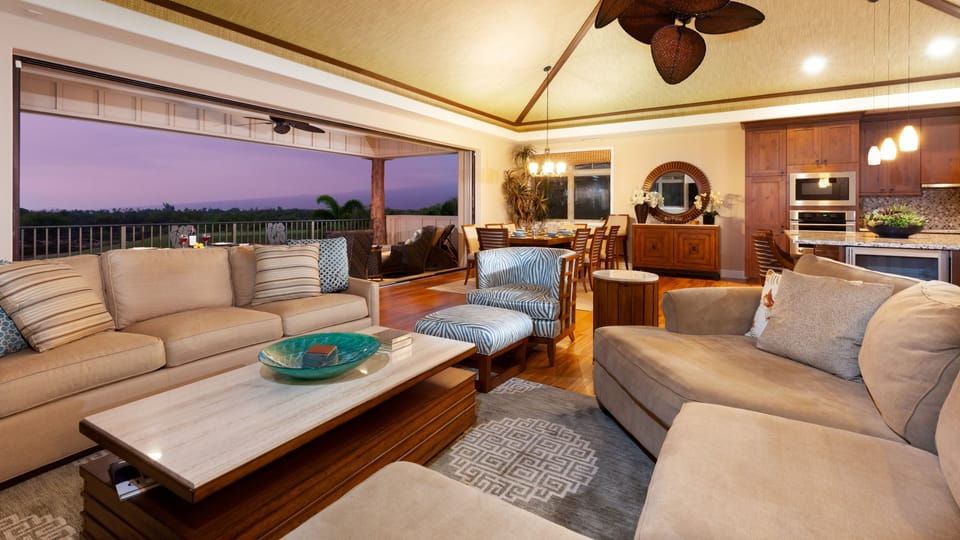 Open concept main floor living area