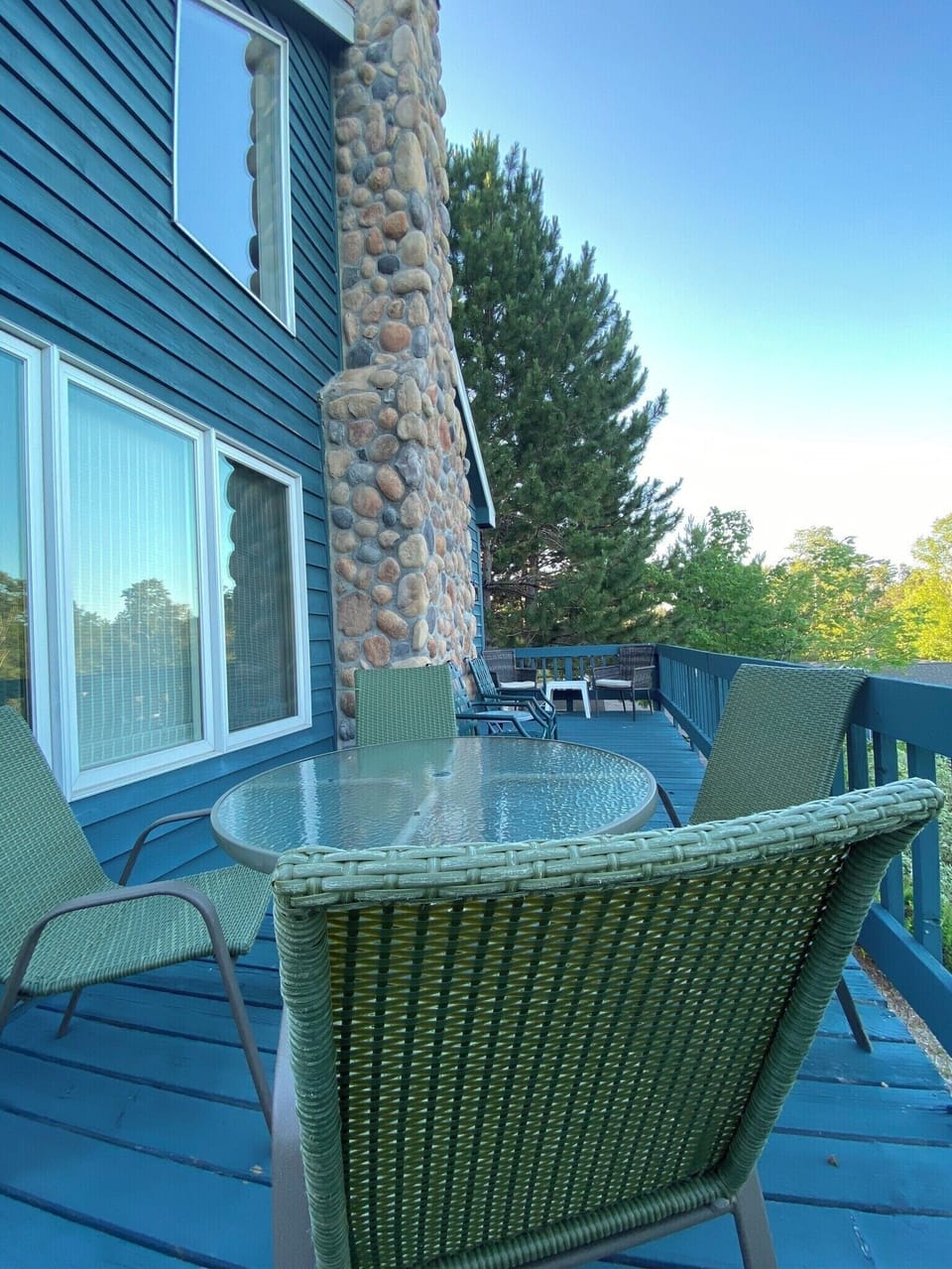 Lakeside deck
