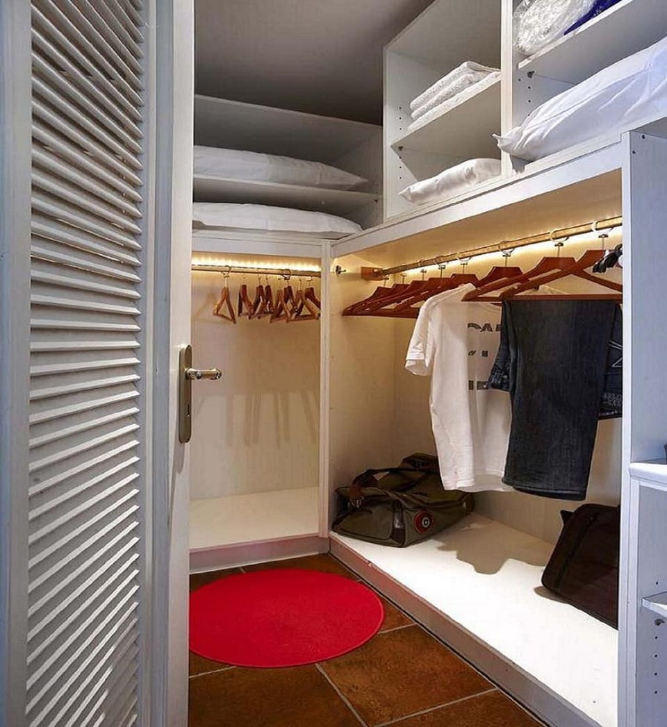 Walk-in closet.