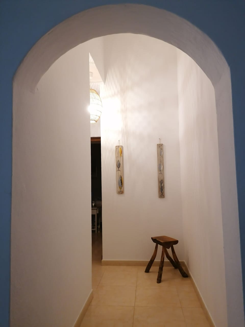Hall way at night