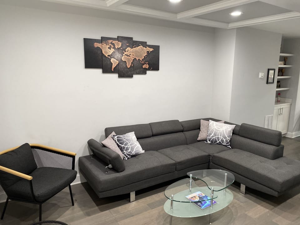 Hangout space in the living room.