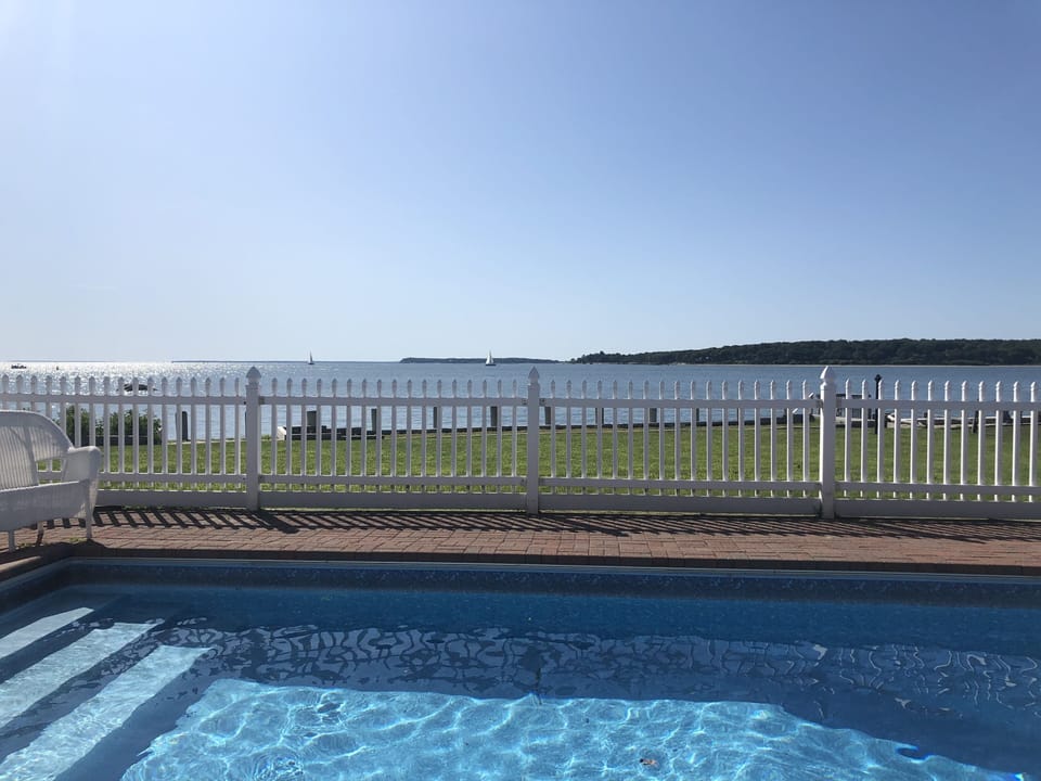 Solar heated pool