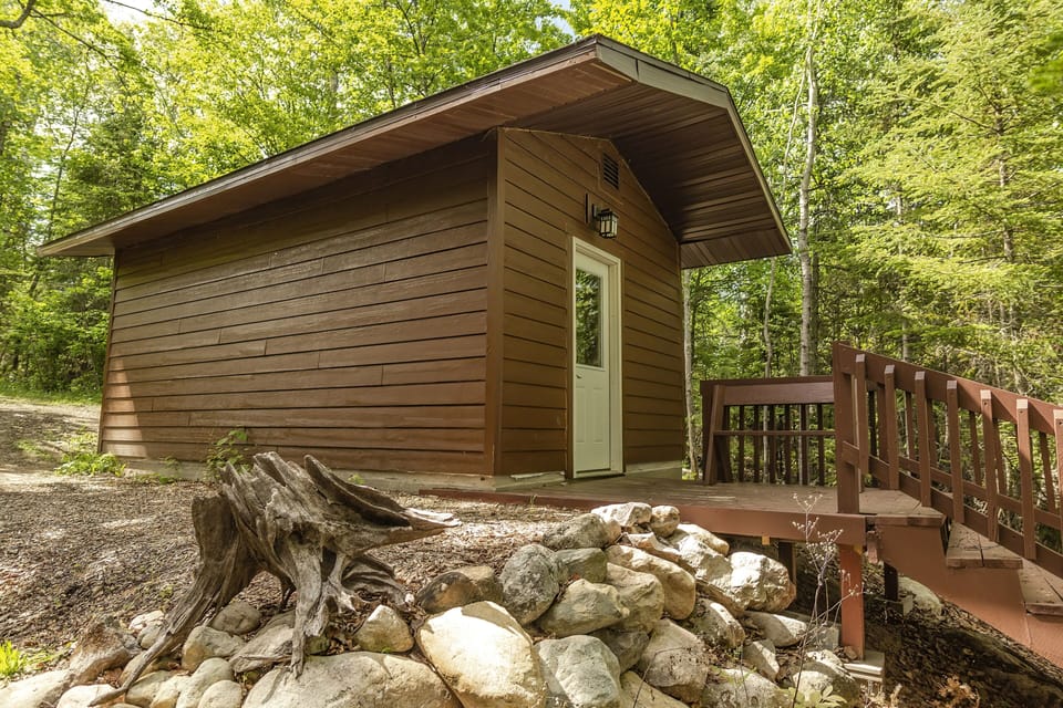 Outside view of sauna 