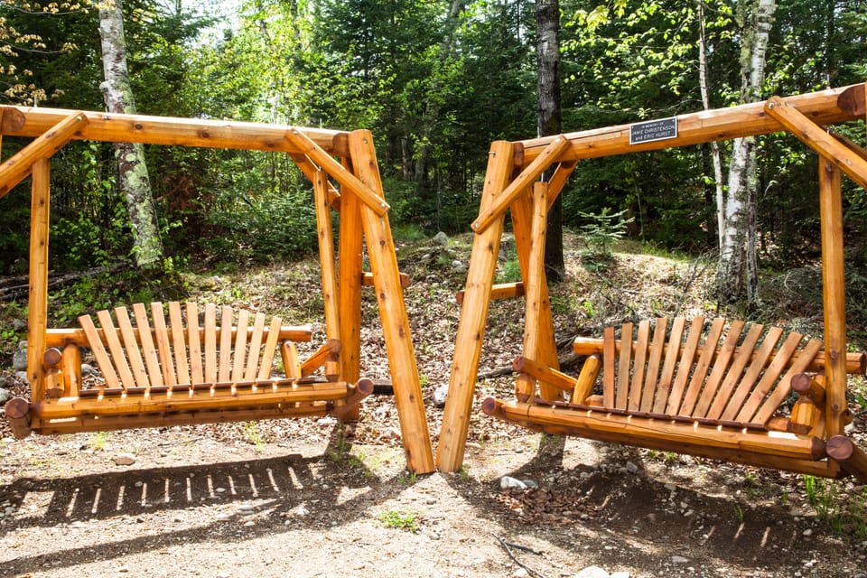 Seating area along Lake Vermilion
