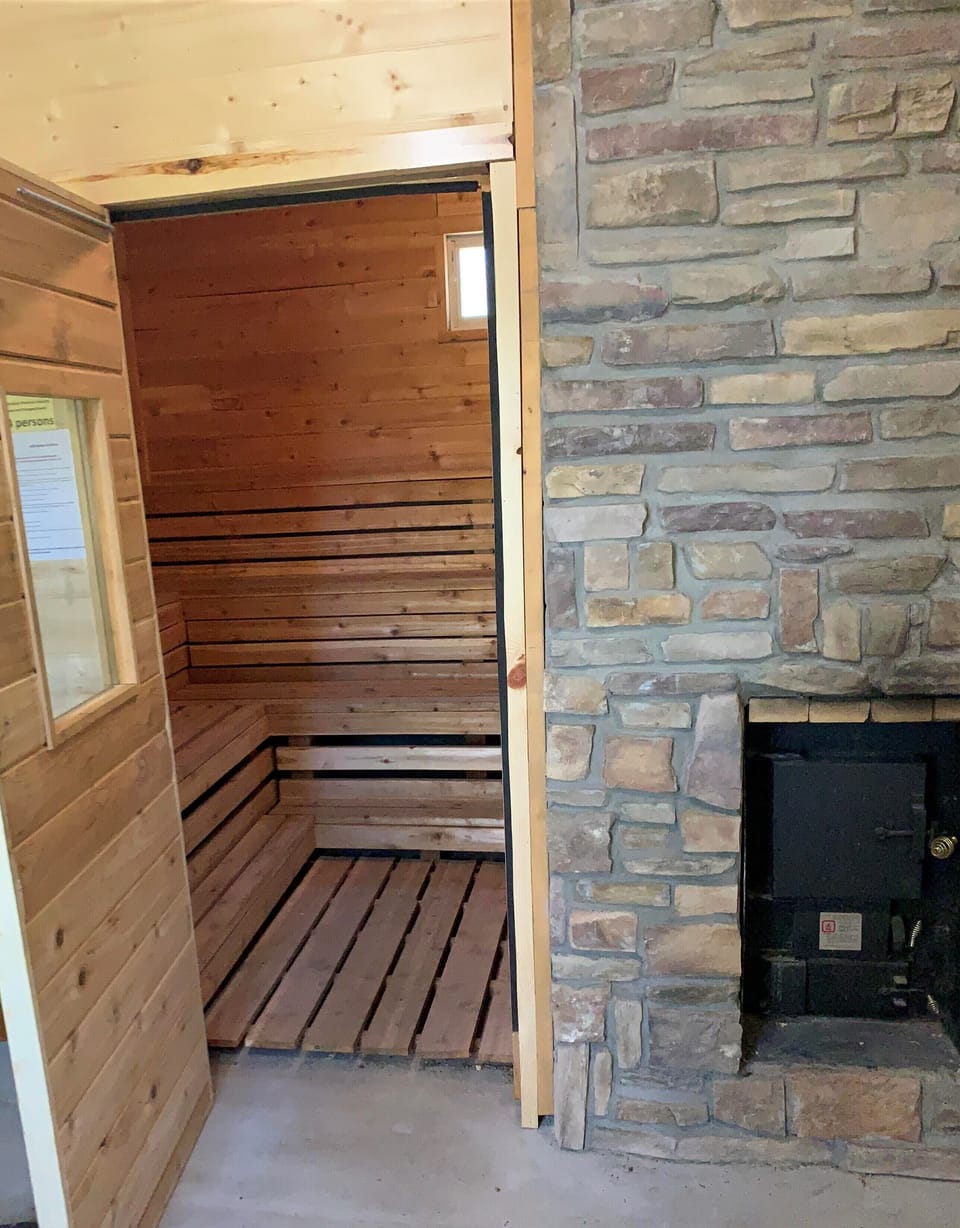 Inside to sauna