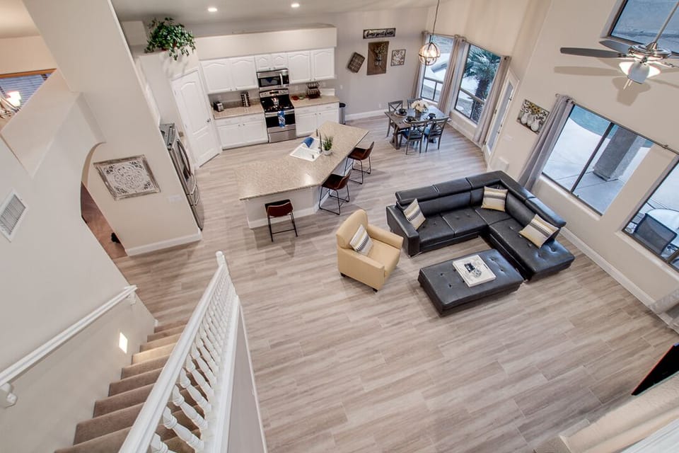 Family Room and Kitchen