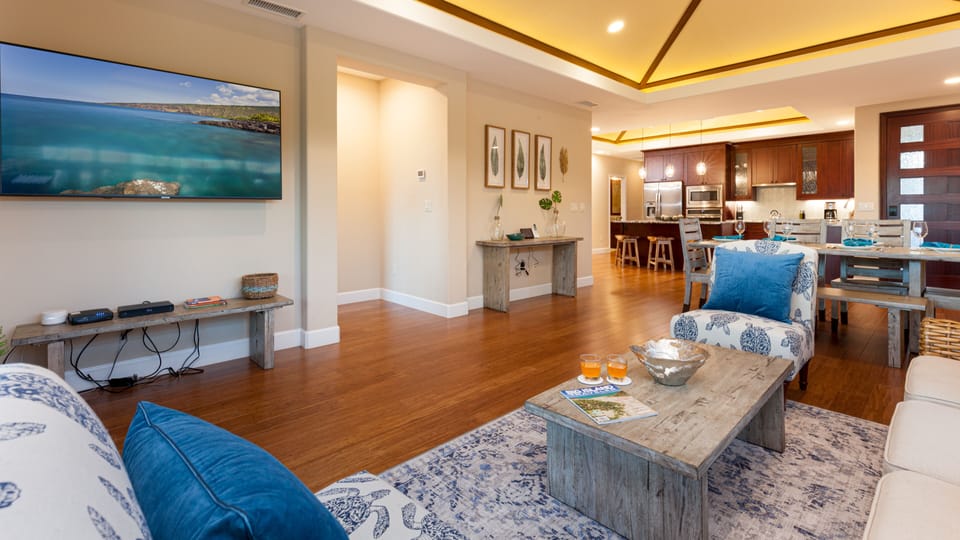 Open concept Living and dining room