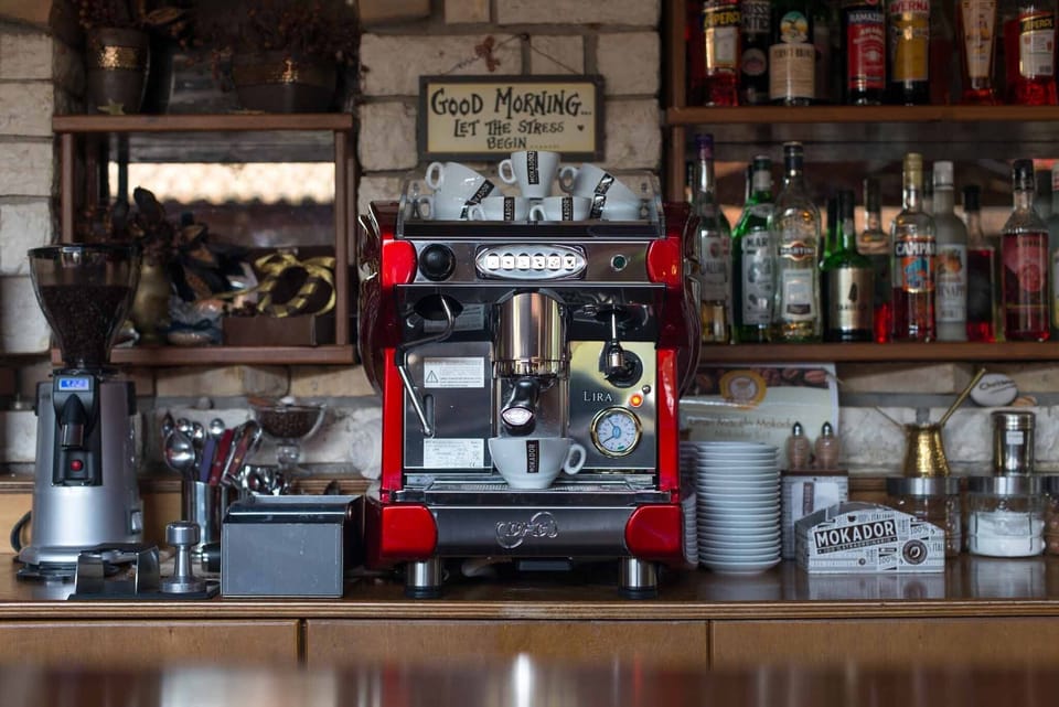 Chrismos Luxury Suite Apraos Corfu Coffee Machine