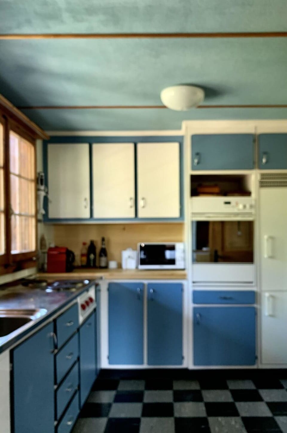 Kitchen, Wood, Interior Design, Cabinetry, Countertop, Flooring, Furniture, Lighting, Major Appliance, Kitchen Appliance