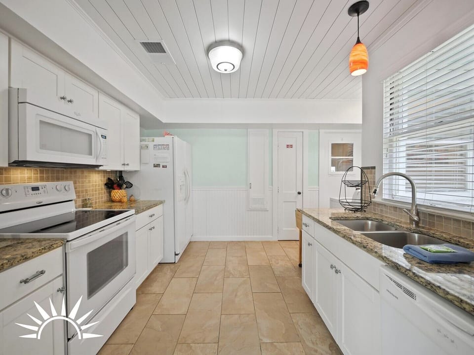 kitchen looking towards garage