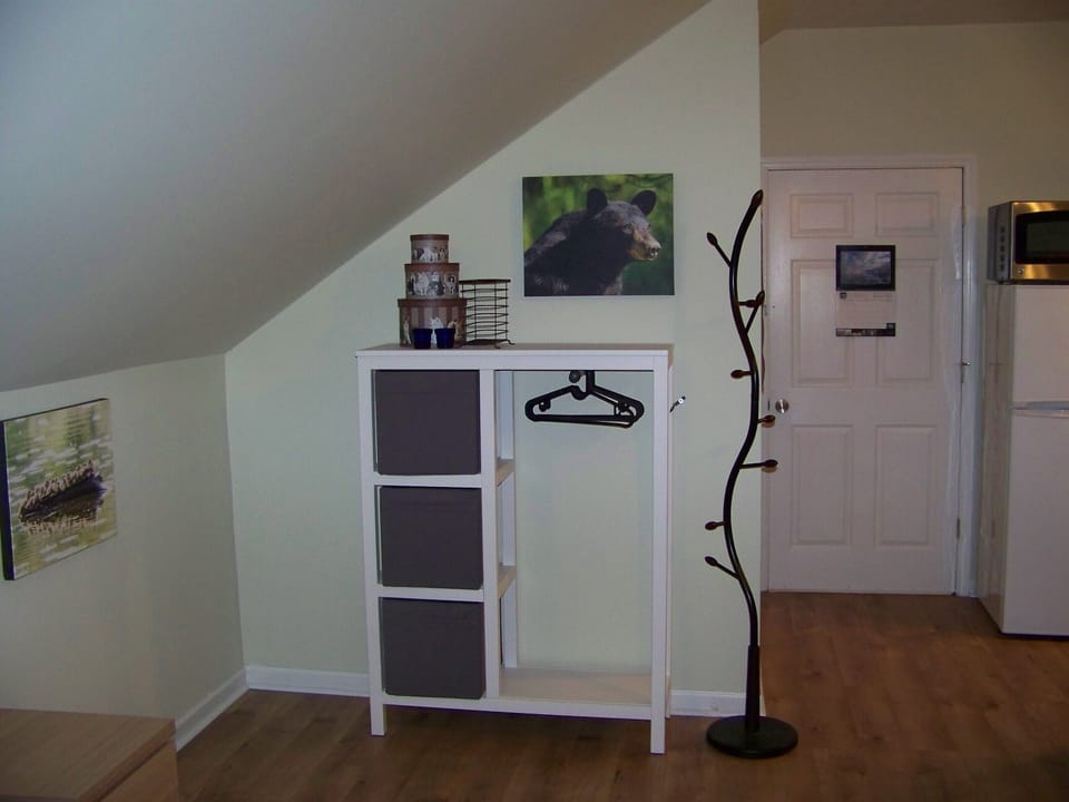 A little extra storage for clothes or trip items.