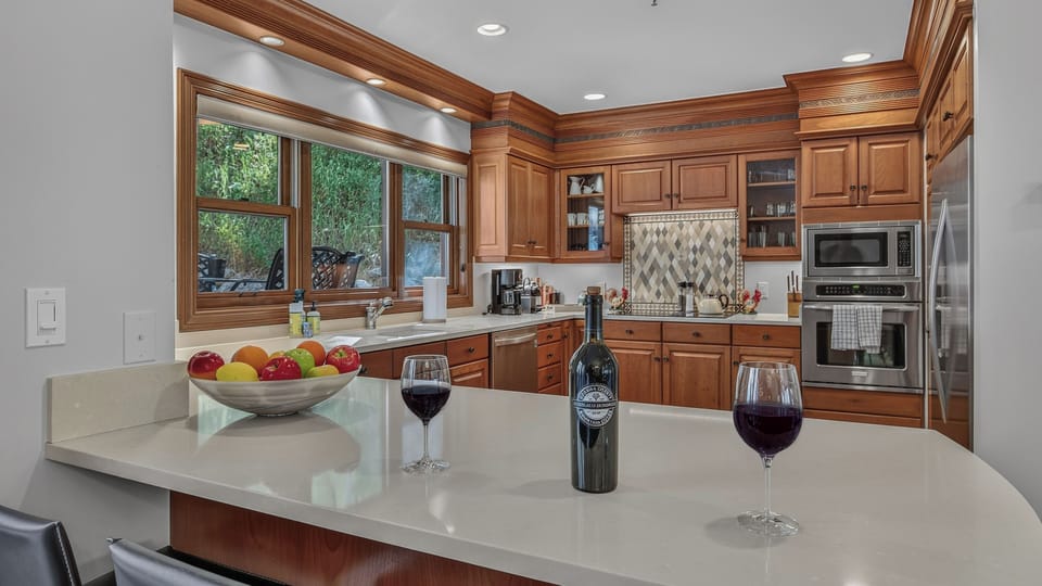 Kitchen, Main Level - Island with bar seating