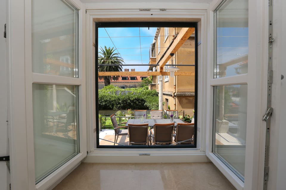 Villa White & Co  | View from the double bedroom in the studio