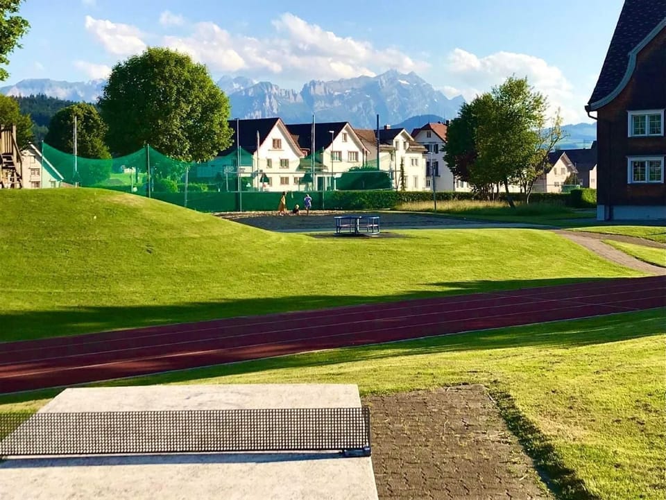Table Tennis and beachvolleyball courts