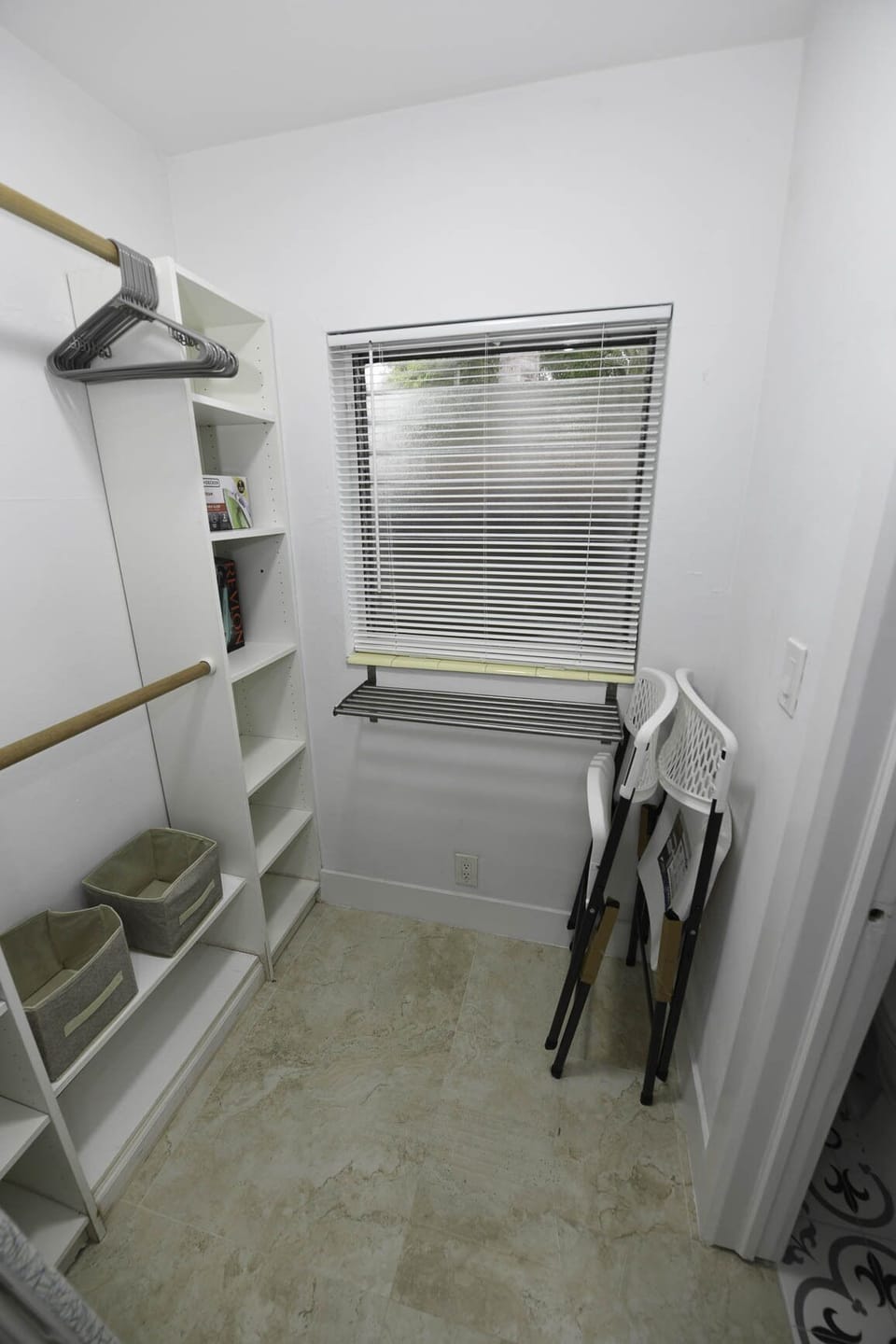 Walk-in closet.