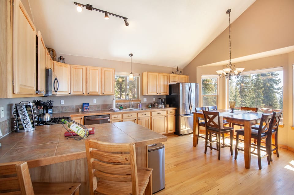 Gather family around the kitchen table and enjoy a home cooked meal