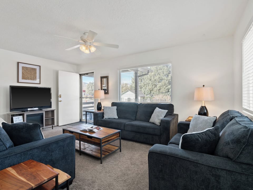 Enjoy each other's company in the main floor living room.