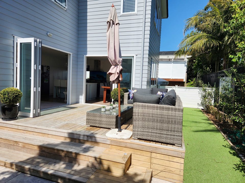 Deck and yard