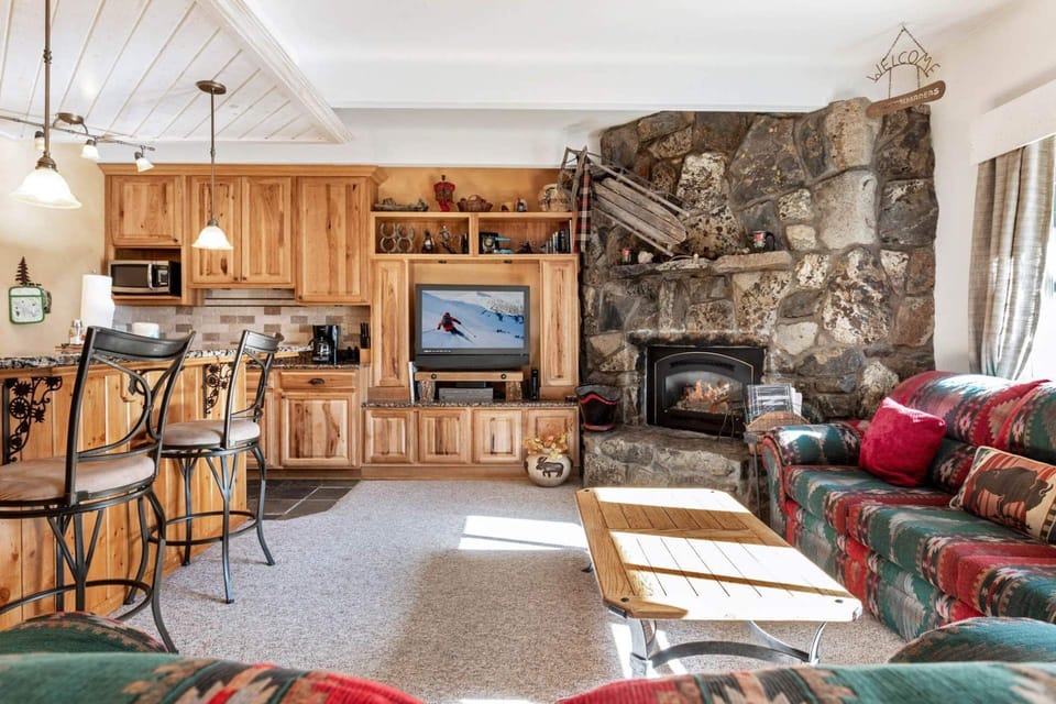 Gather Around The Gas Fireplace And Soak In The Warmth