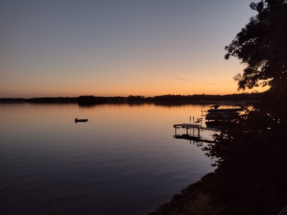 In the evening, hear the several mating loon pairs calling across the lake. 