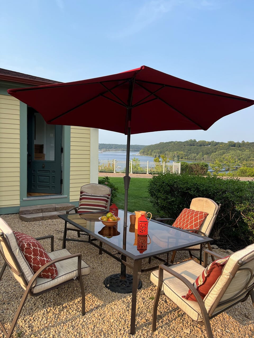 Enjoy the backyard.