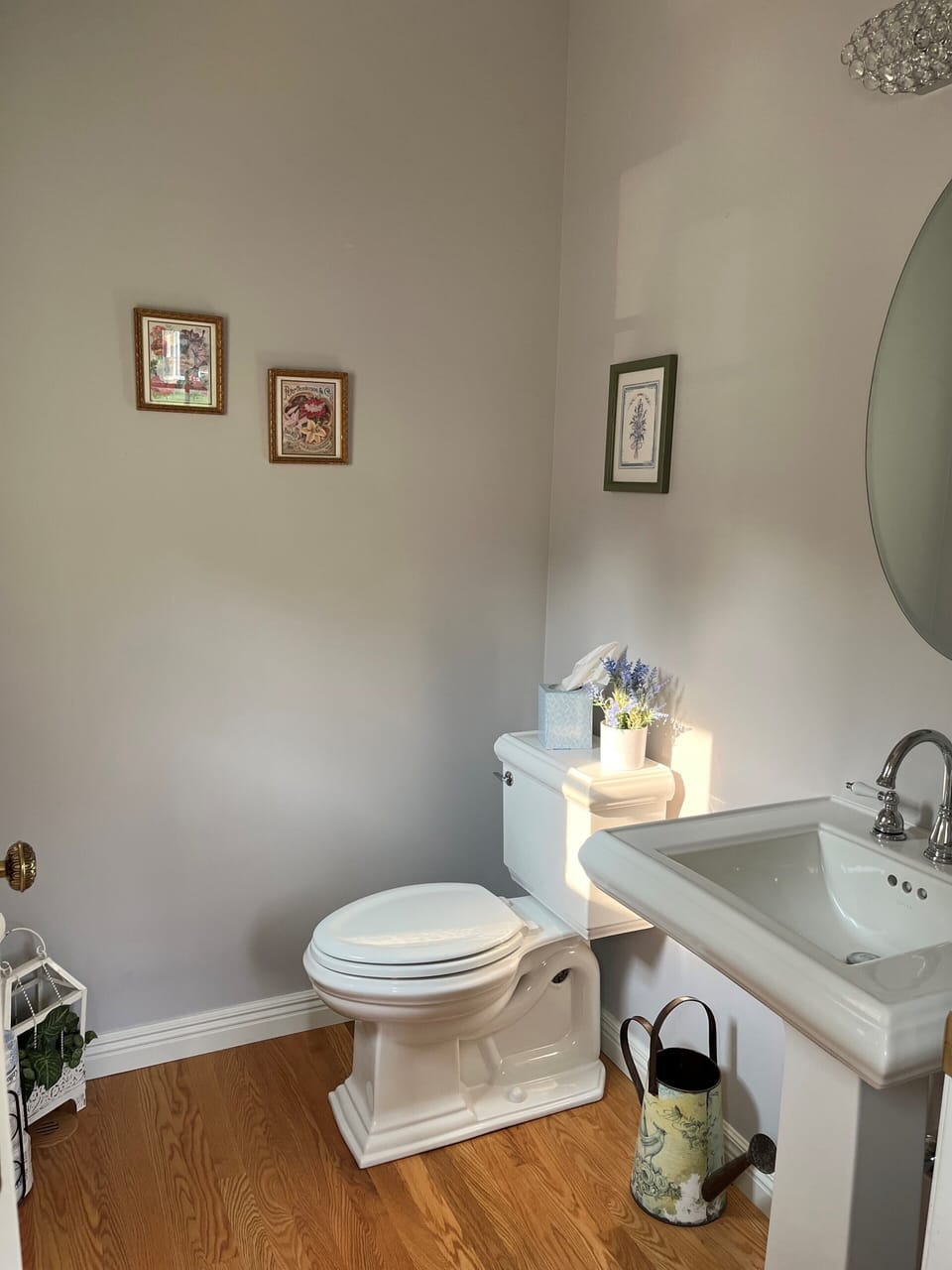 First floor powder room.