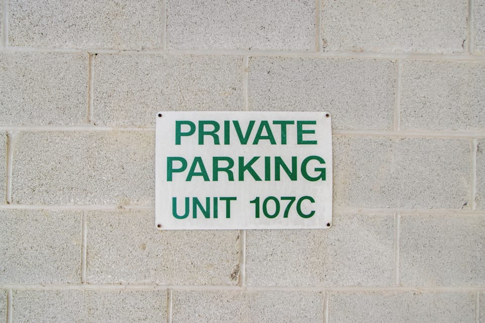 2 Covered parking spaces
