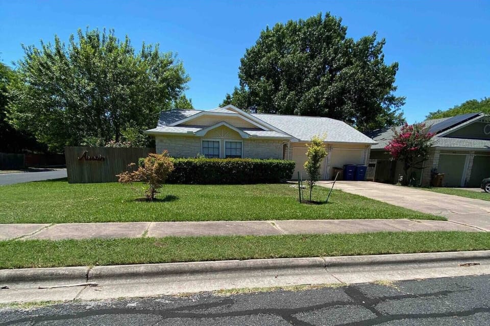 House has a 2 car garage.