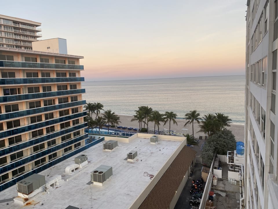 Ocean view from bathroom 